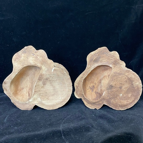 Set of 2, EUC/GUC Vintage 1984, Pompadour Frog & Tree Stump Small Planters - Picture 6 of 15